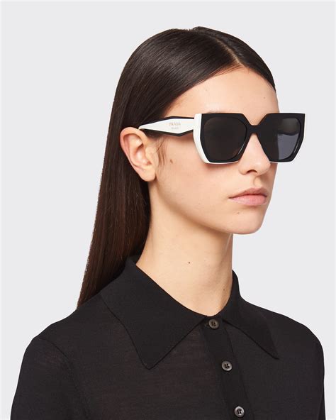 prada gray rectangle sunglasses women|are prada sunglasses polarized.